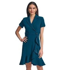 NWOT - Calvin Klein Teal Sheath Dress - 6